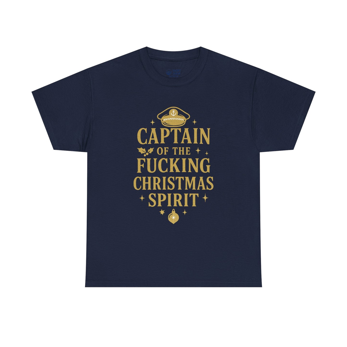 Captain of the Christmas Spirit T-Shirt — Funny Holiday Graphic Tee