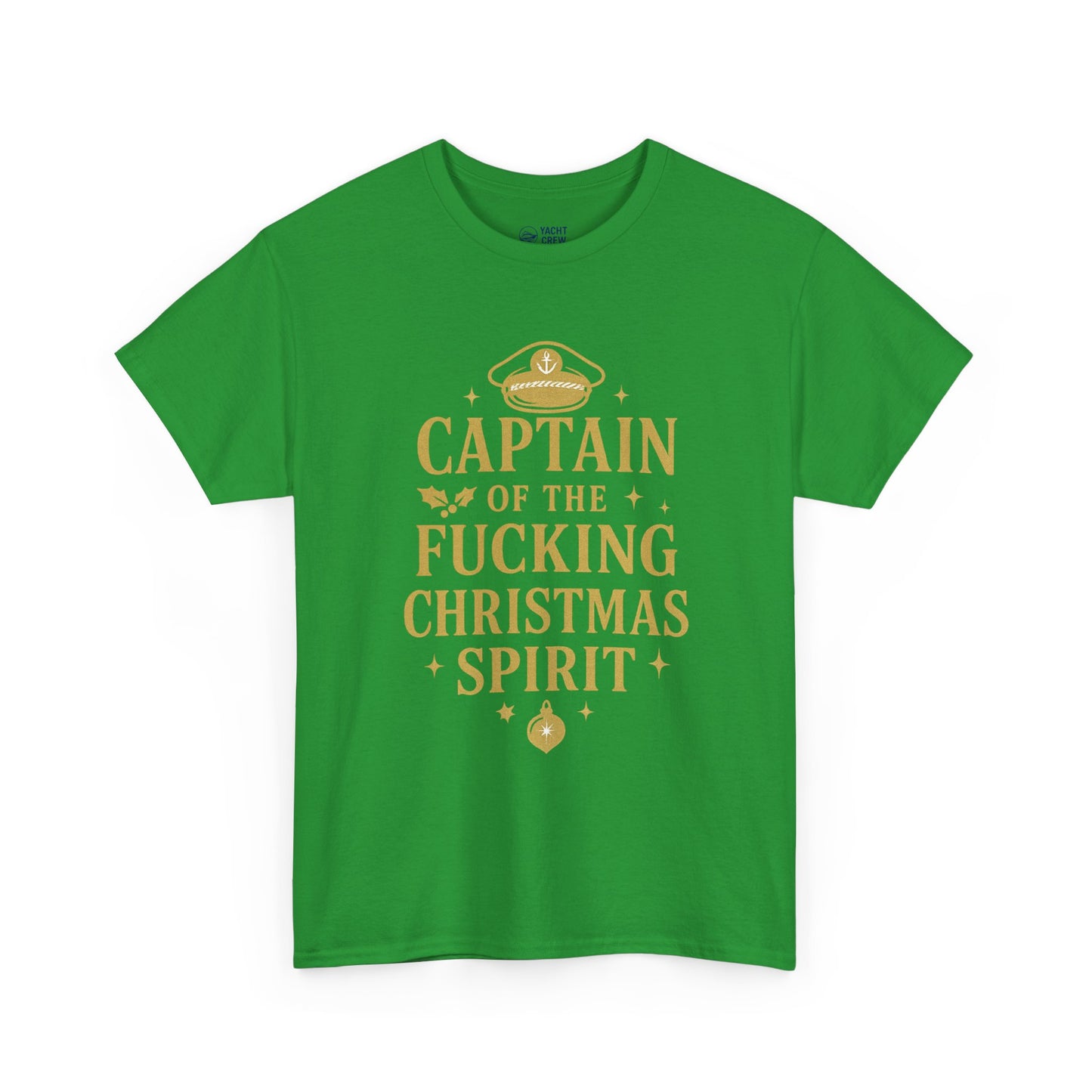 Captain of the Christmas Spirit T-Shirt — Funny Holiday Graphic Tee