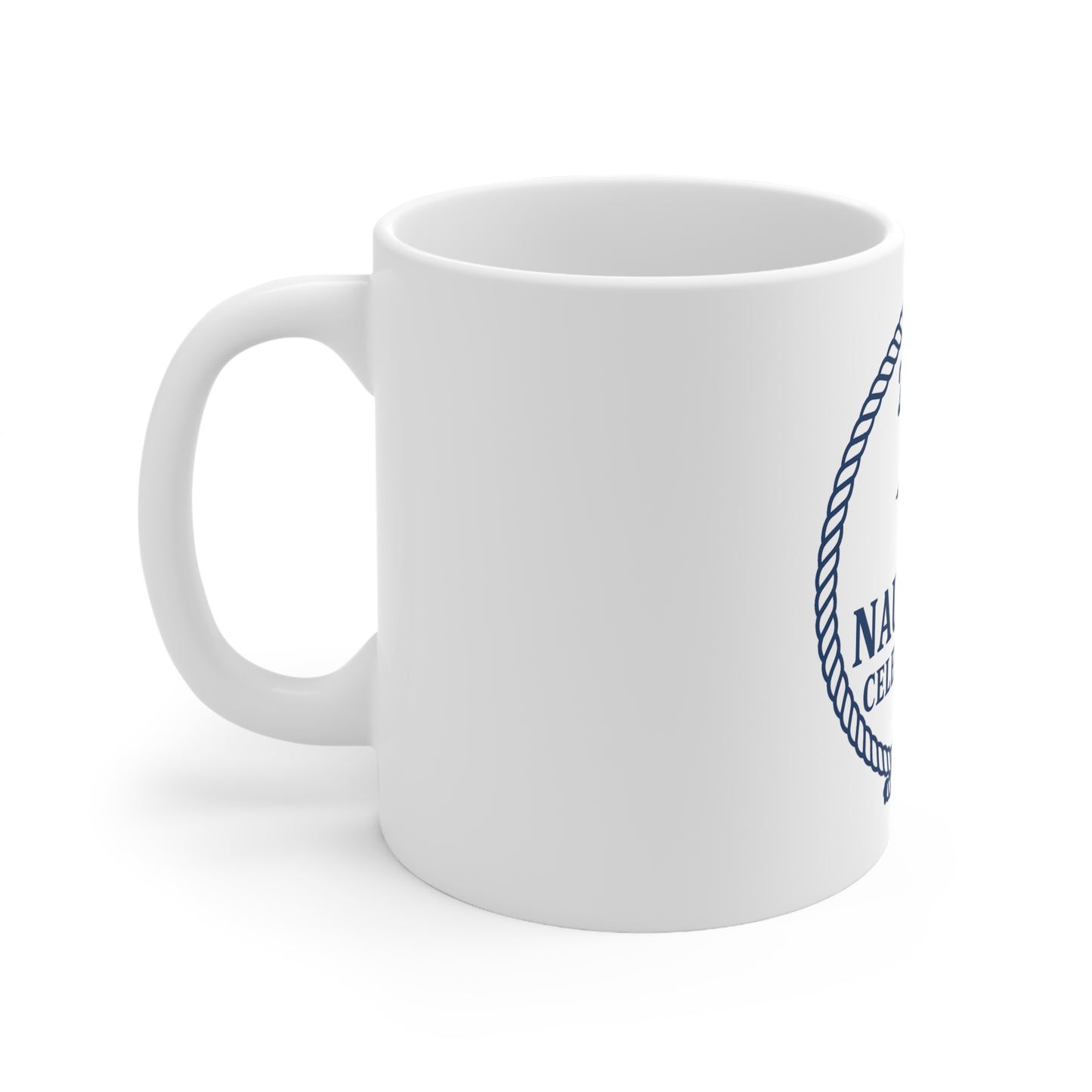 Nautical Celebration 2026 Ceramic Coffee Mug — Rope & Compass Compass Rose Design (11oz/15oz)