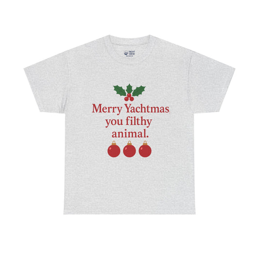 Merry Yachtmas You Filthy Animal Holiday T-Shirt