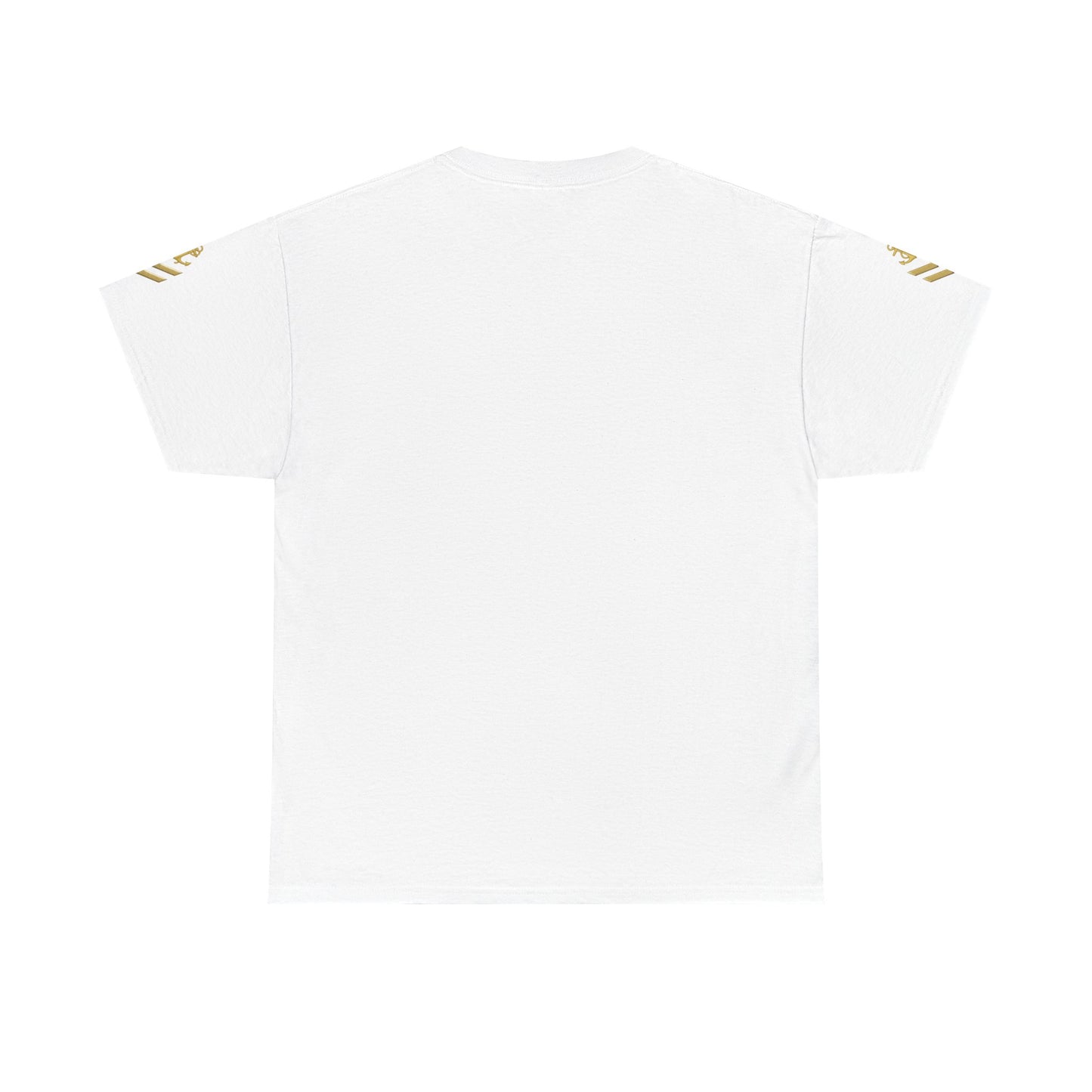 T-Shirt — Minimal Gold Yacht Graphic Tee (text: SEA AND SUN)