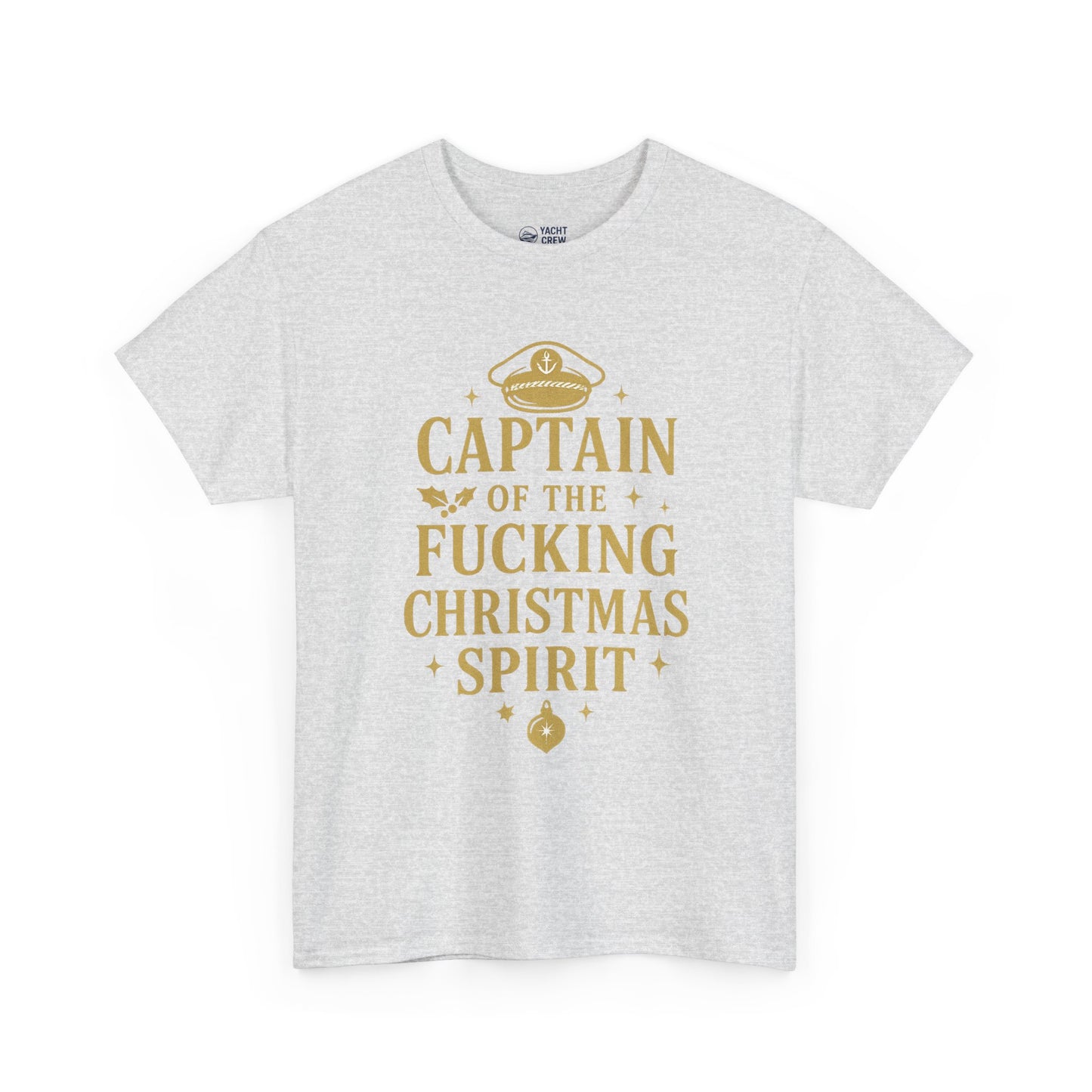 Captain of the Christmas Spirit T-Shirt — Funny Holiday Graphic Tee