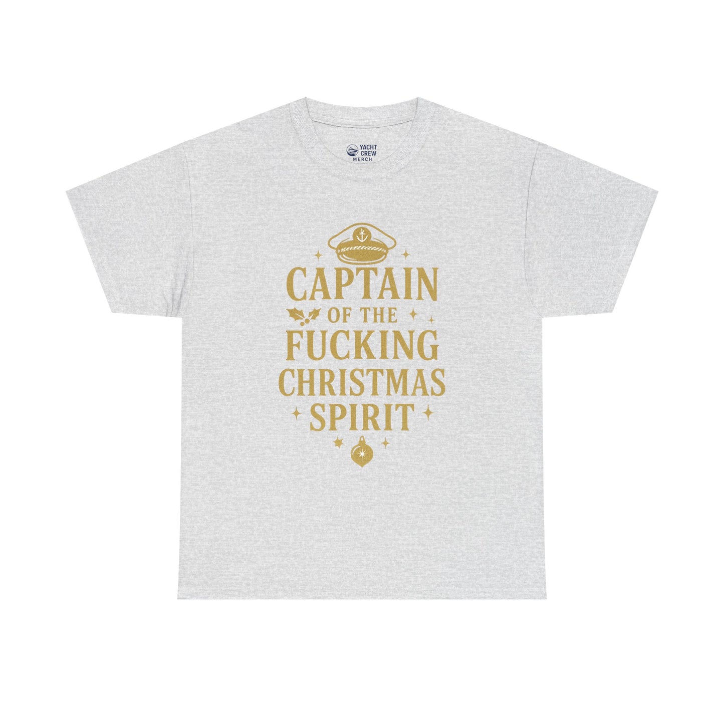 Captain of the Christmas Spirit T-Shirt — Funny Holiday Graphic Tee