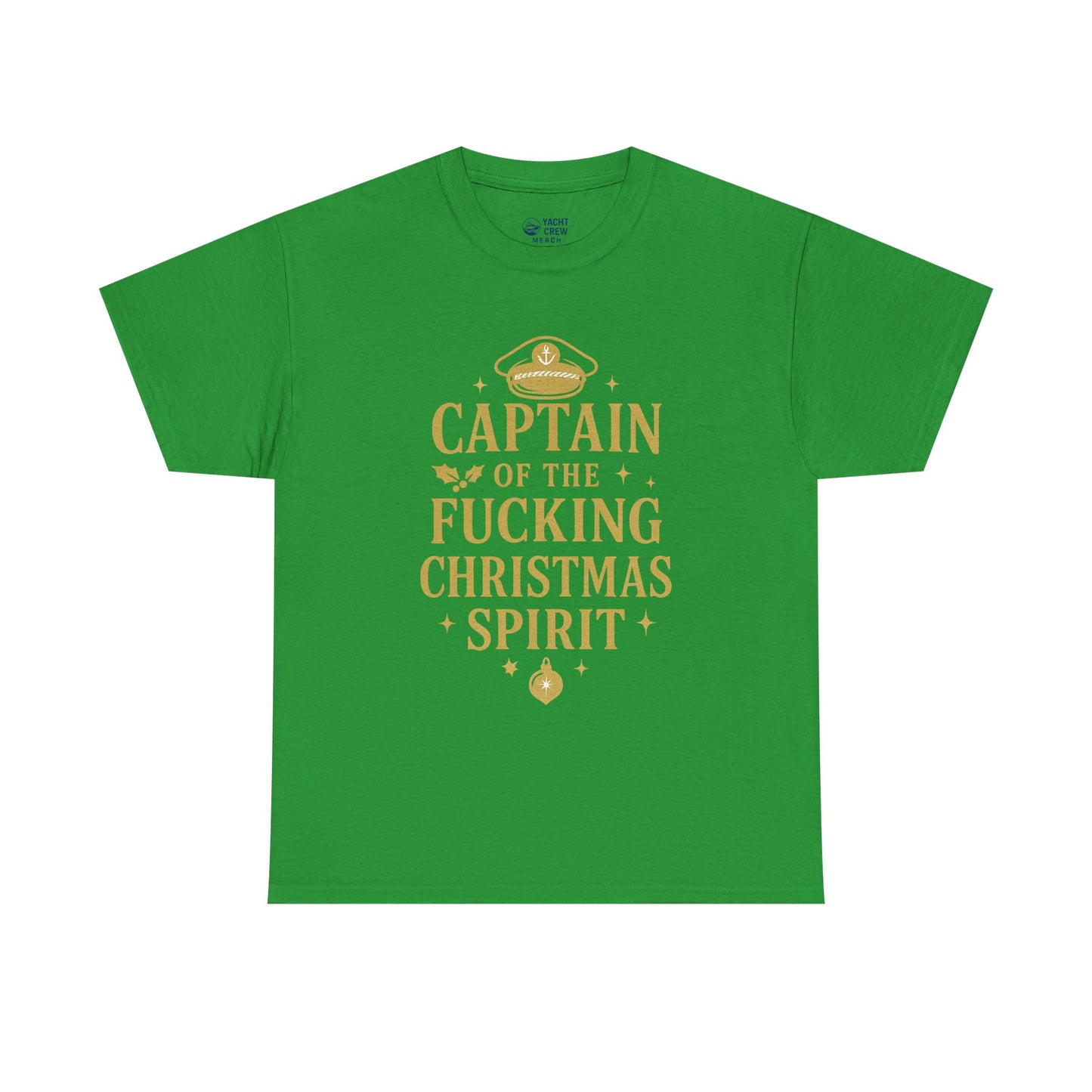 Captain of the Christmas Spirit T-Shirt — Funny Holiday Graphic Tee
