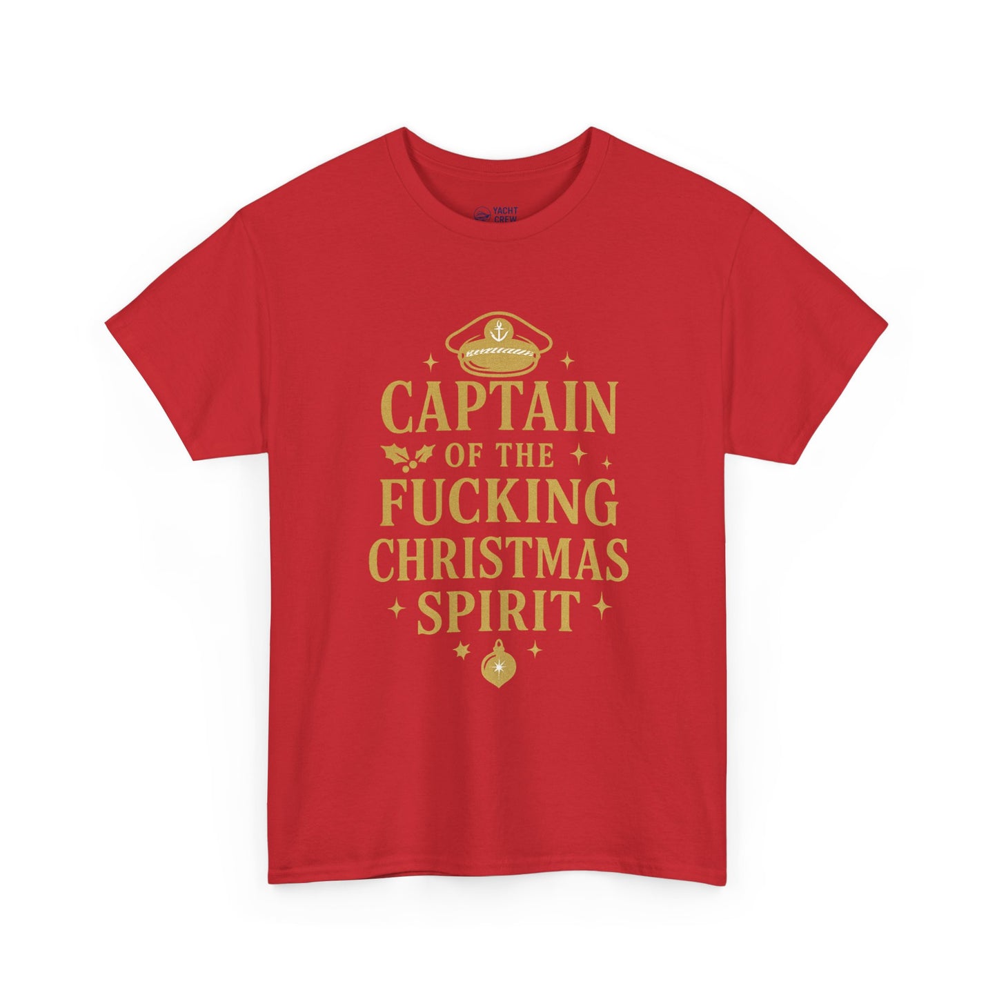 Captain of the Christmas Spirit T-Shirt — Funny Holiday Graphic Tee