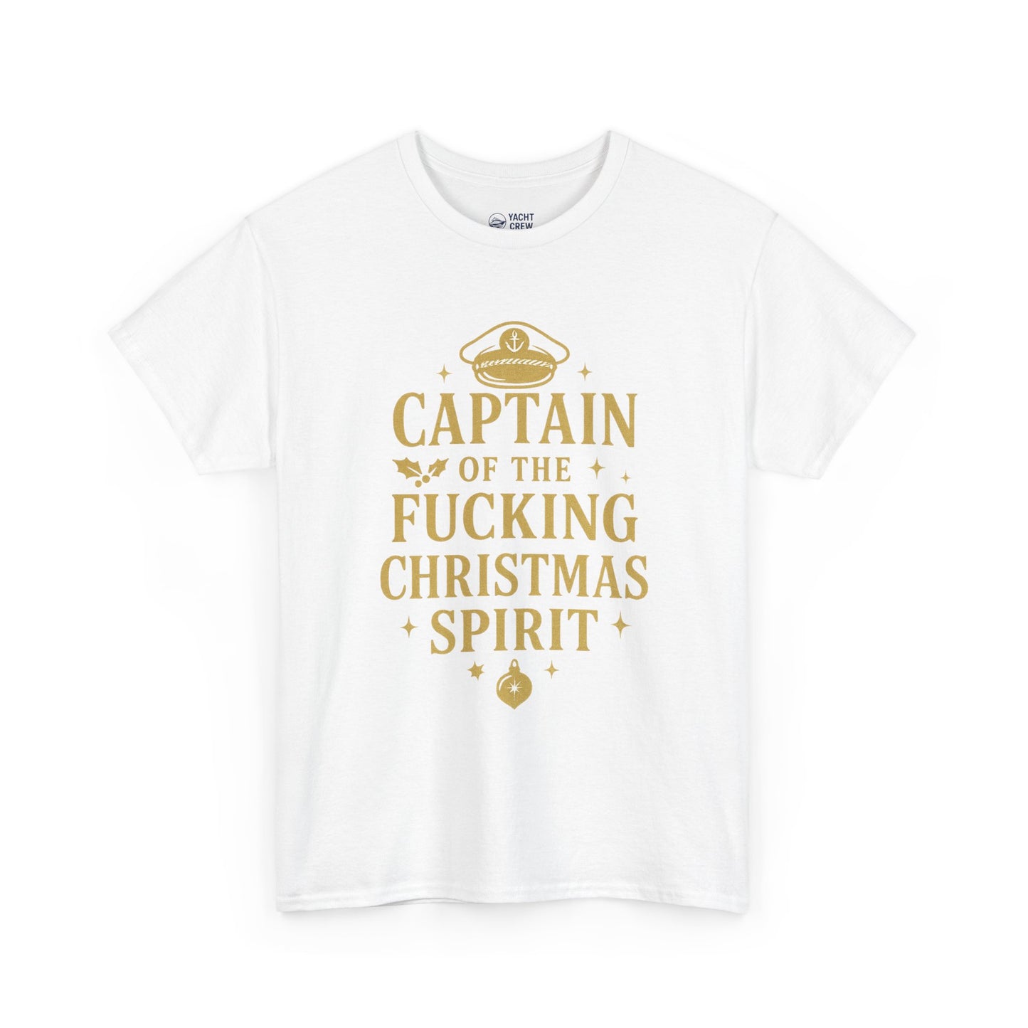 Captain of the Christmas Spirit T-Shirt — Funny Holiday Graphic Tee