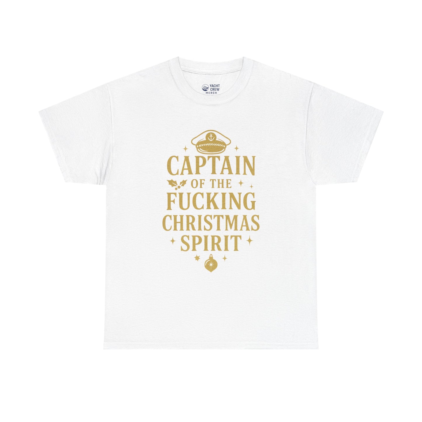 Captain of the Christmas Spirit T-Shirt — Funny Holiday Graphic Tee