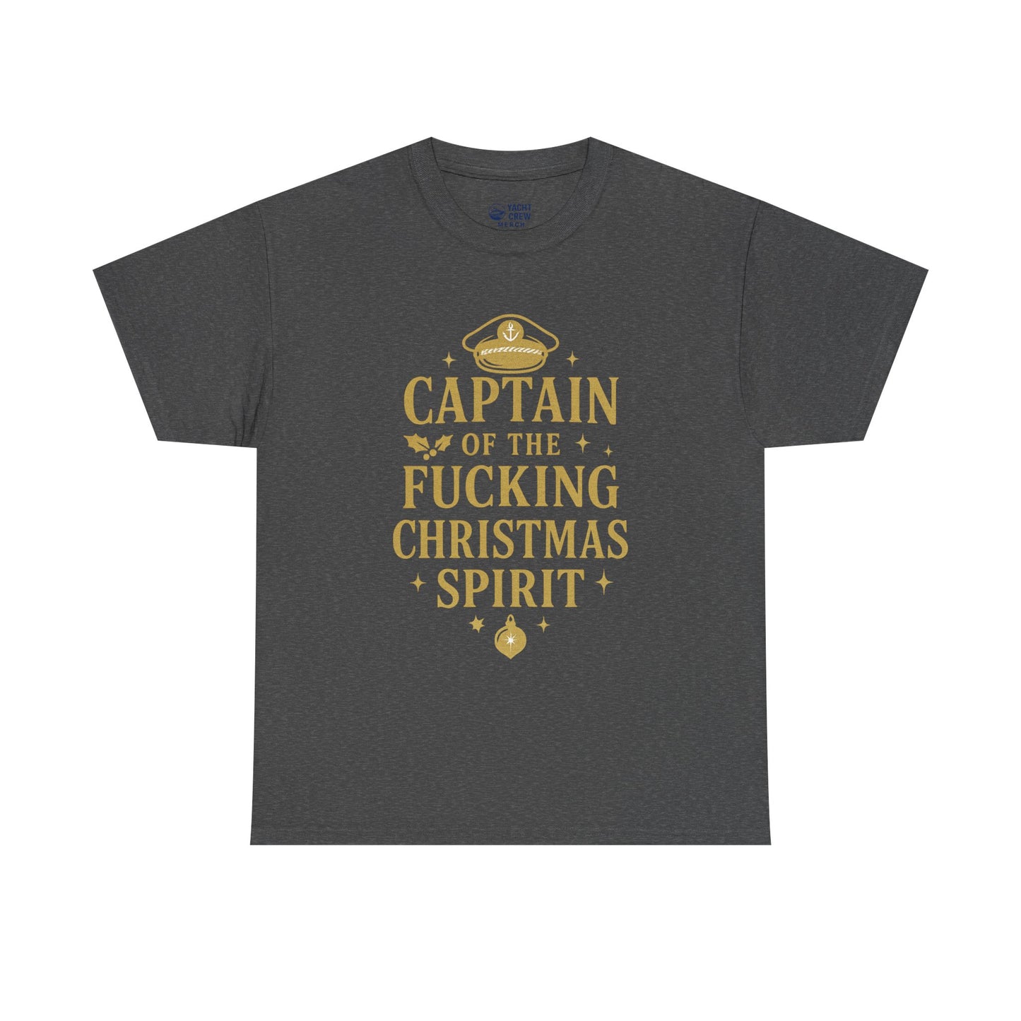 Captain of the Christmas Spirit T-Shirt — Funny Holiday Graphic Tee