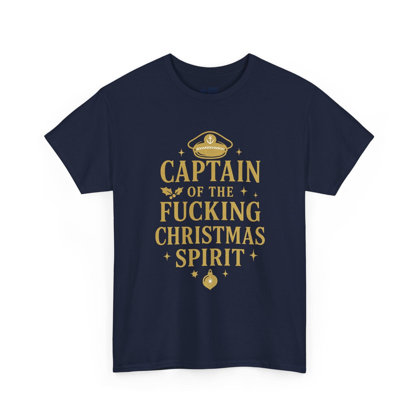 Captain of the Christmas Spirit T-Shirt — Funny Holiday Graphic Tee