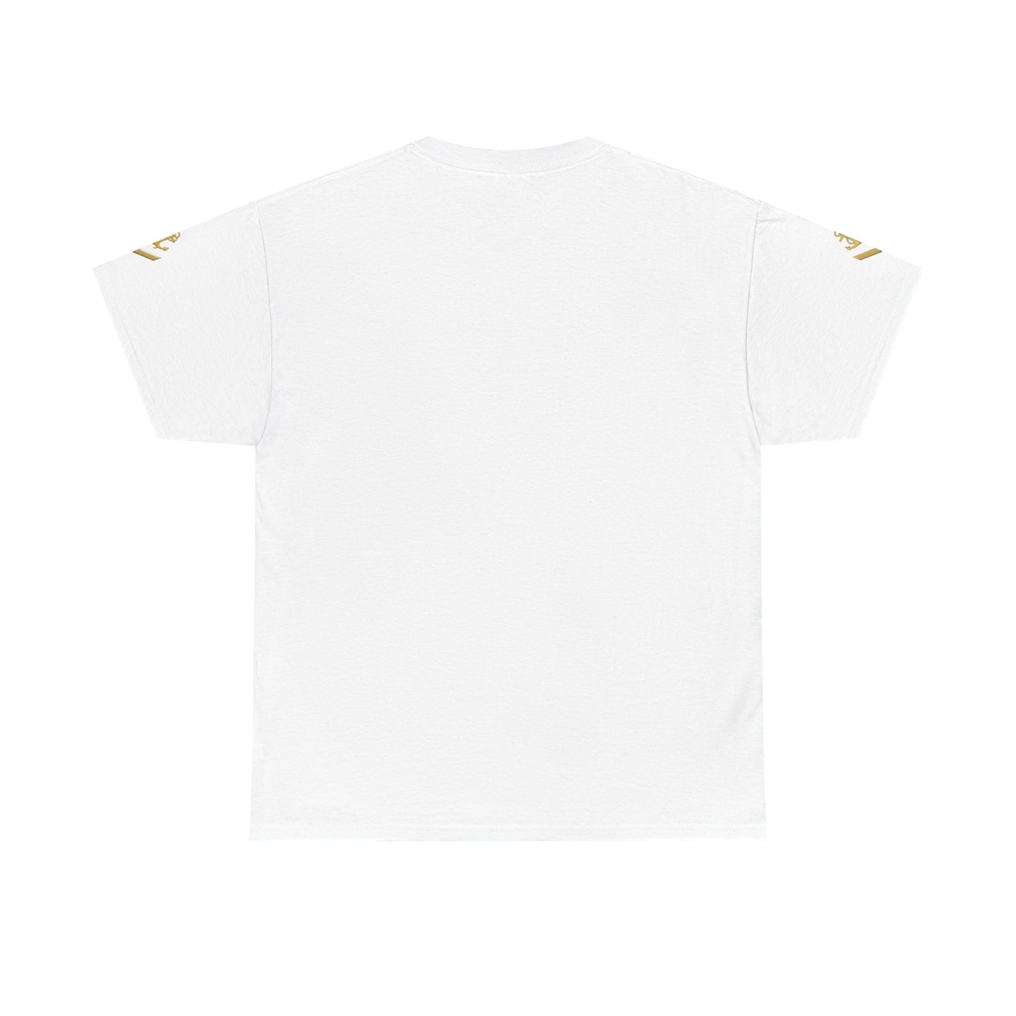 Yacht Crew Graphic Tee — Gold Boat Logo Cotton T‑Shirt