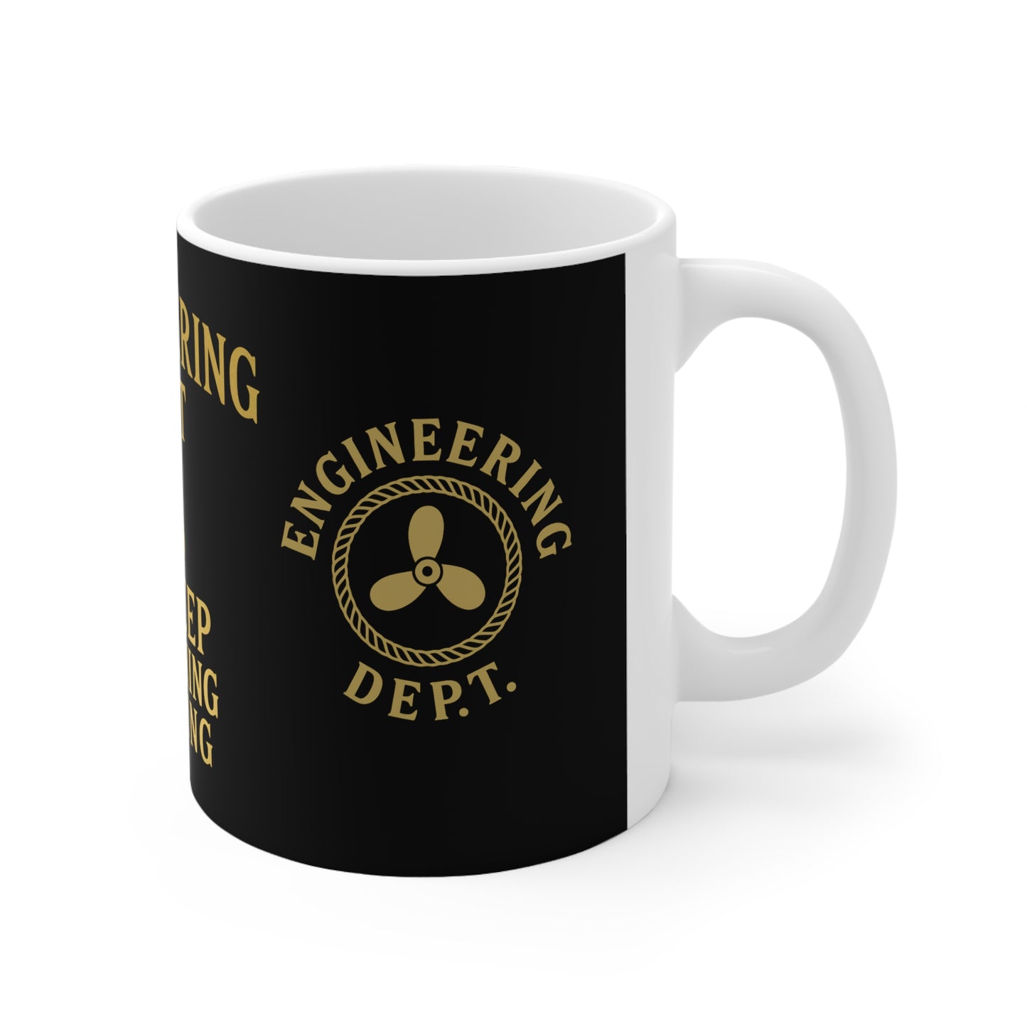 Engineering Dept. Mug — "We Keep This Thing Floating" Ceramic Coffee Cup (11oz & 15oz)