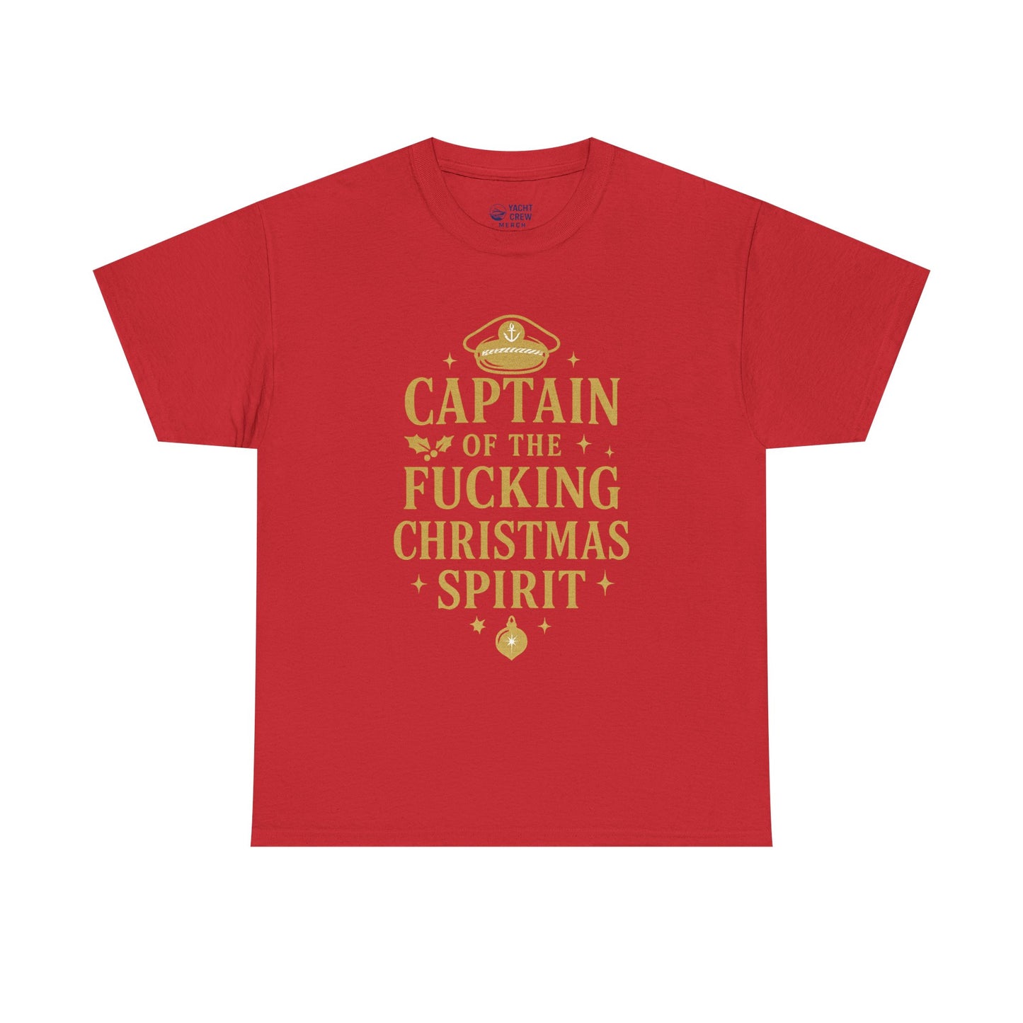 Captain of the Christmas Spirit T-Shirt — Funny Holiday Graphic Tee