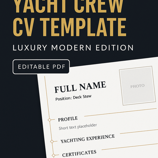 Yacht Crew FREE CV Template